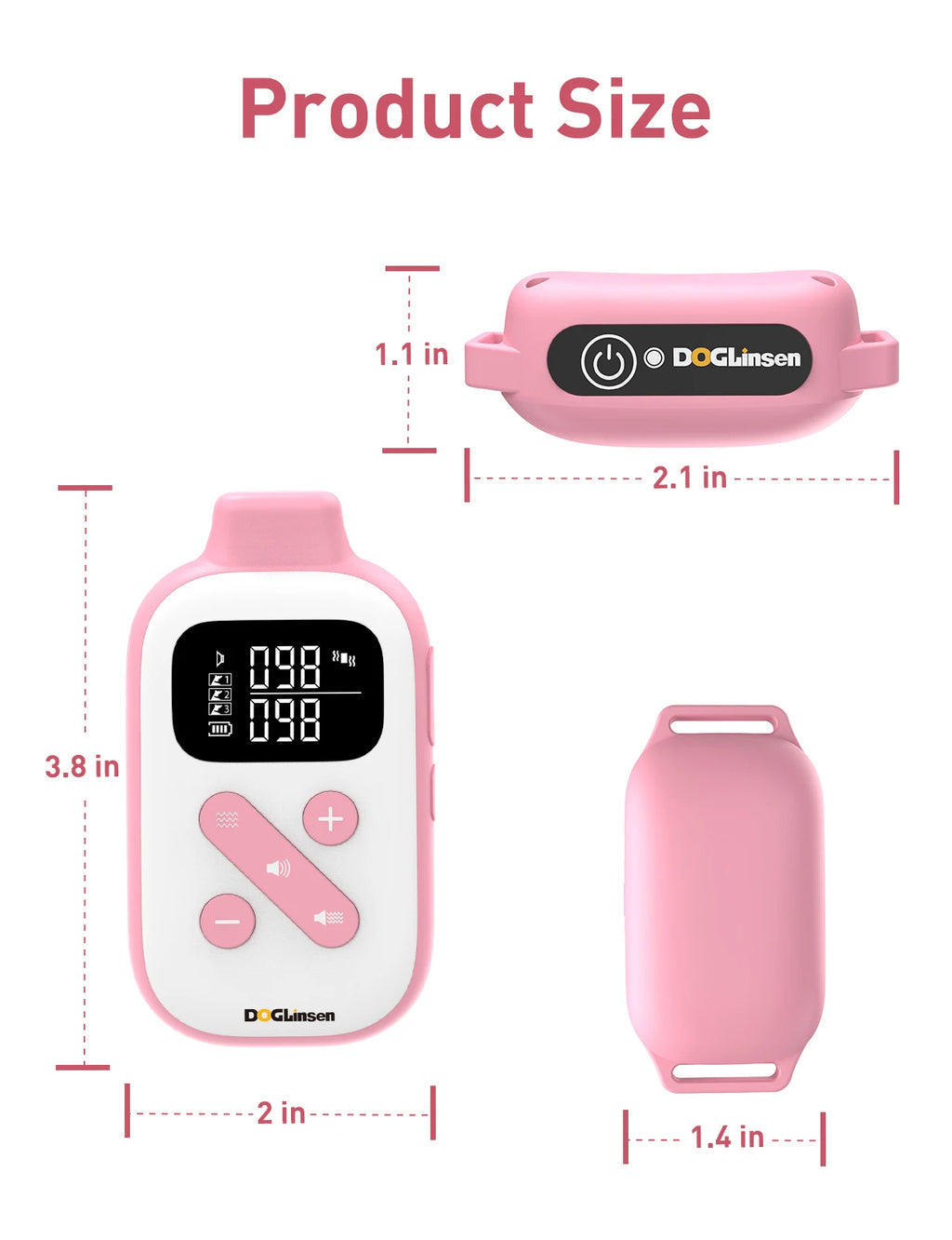 No Shock Dog Training Collar with Remote