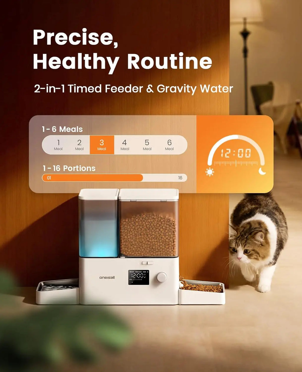 Automatic Cat Feeder and Water Dispenser,