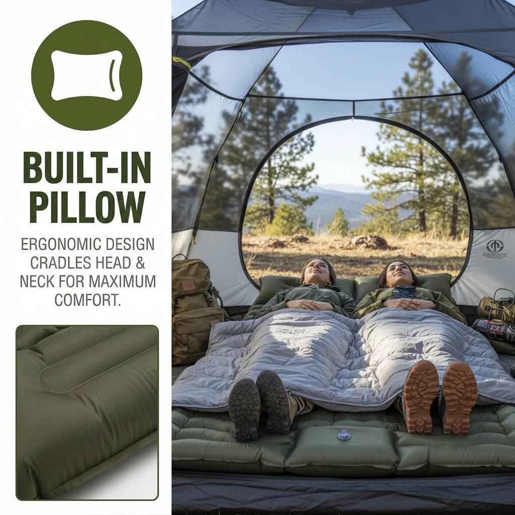Camping Sleep Mat w/Pillow Inflatable