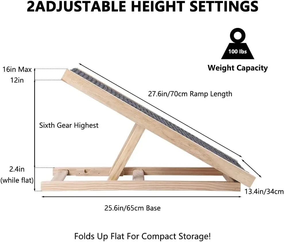 Wooden Pet Dog Safety Ramp Ladder