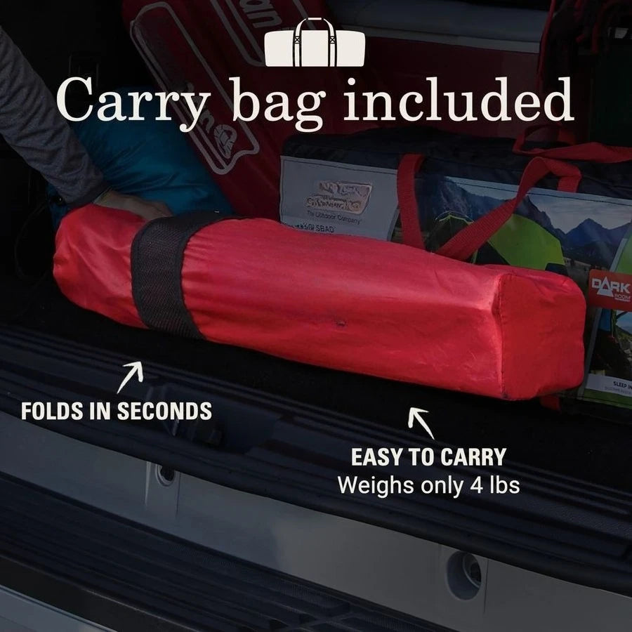 Broadband Mesh Quad Camping Chair with Carry Bag