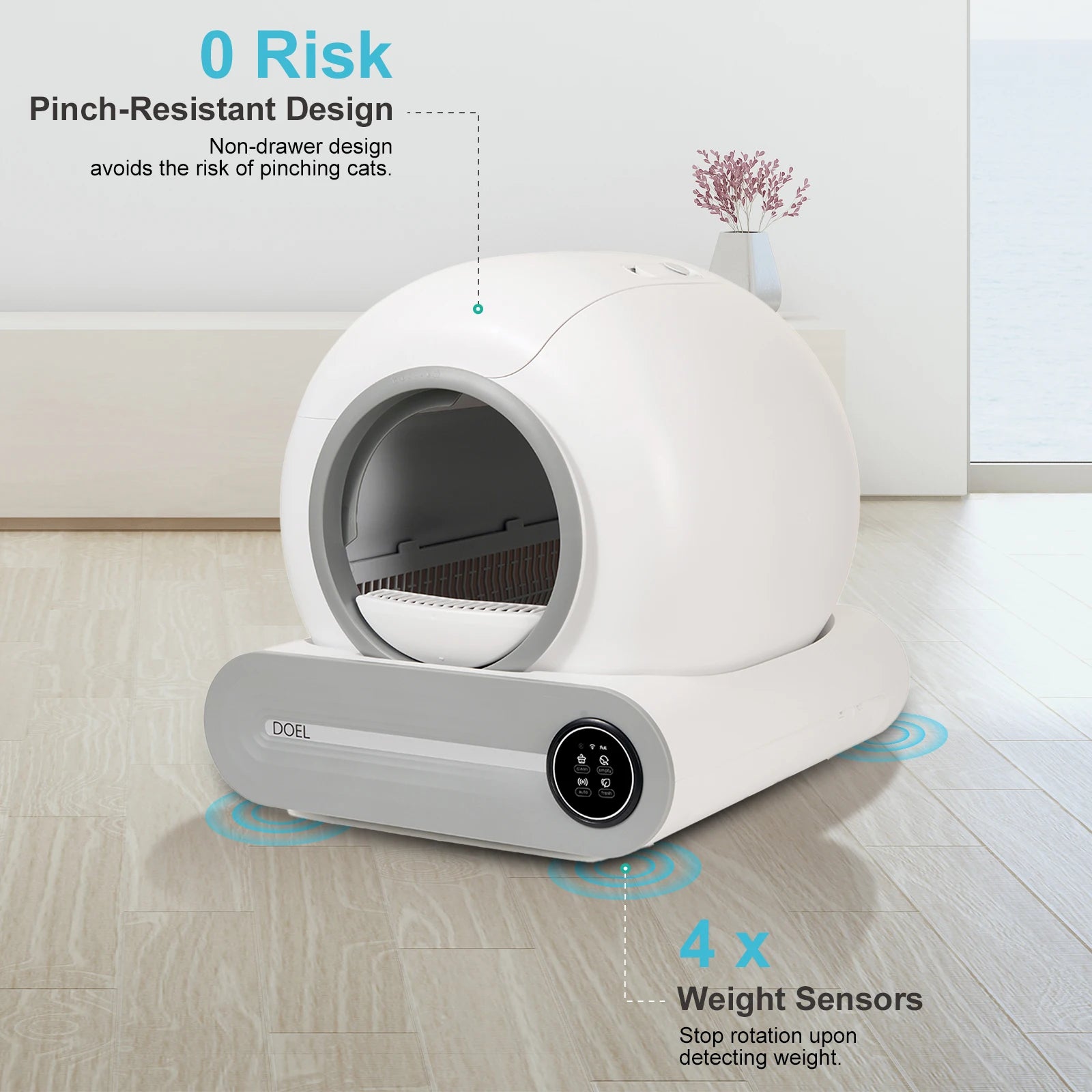 DOEL Self Cleaning Cat Litter Box