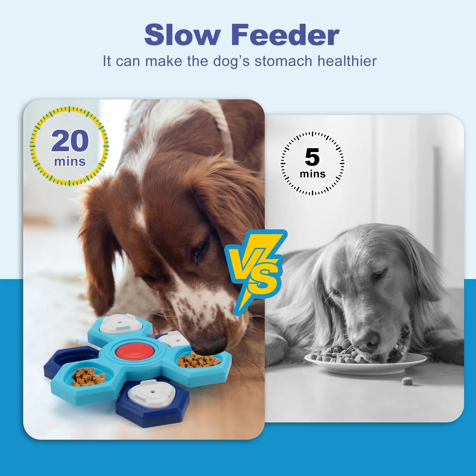 Dog Puzzle Toys Interactive Slow Food Tray
