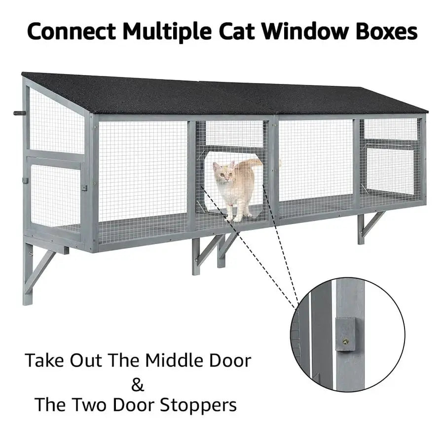 Window Box Enclosure for Indoor Cats