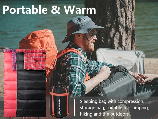Camping Sleeping Bag 3 Season Ultralight
