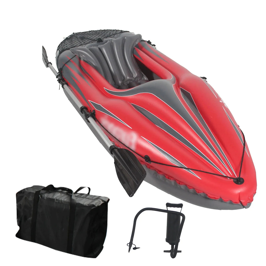 Inflatable Kayak Fishing Boat 1 Person Adult