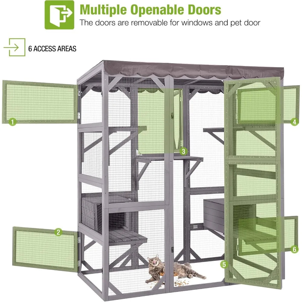 Catio Outdoor Cat Enclosure Large Walk in Window