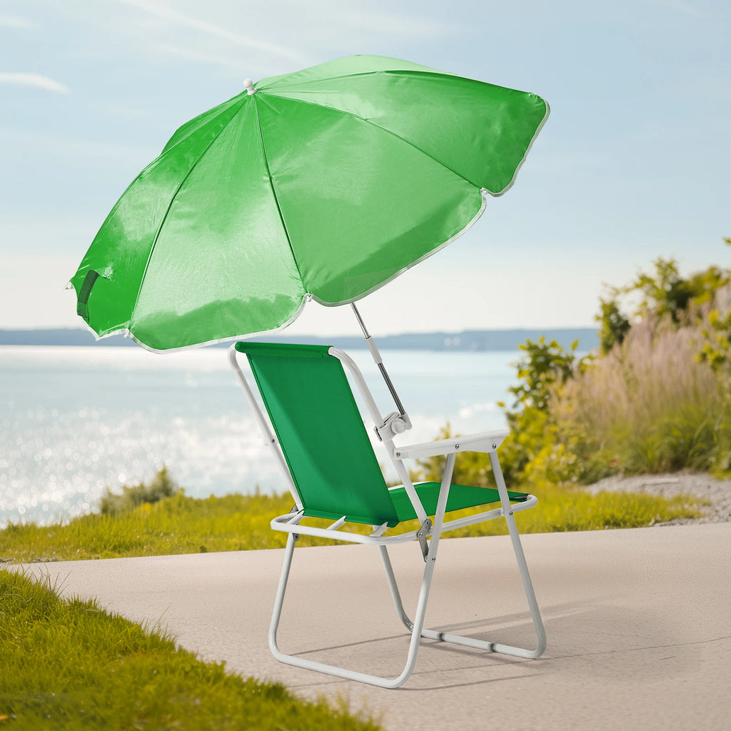 Folding Beach Chair with Umbrella
