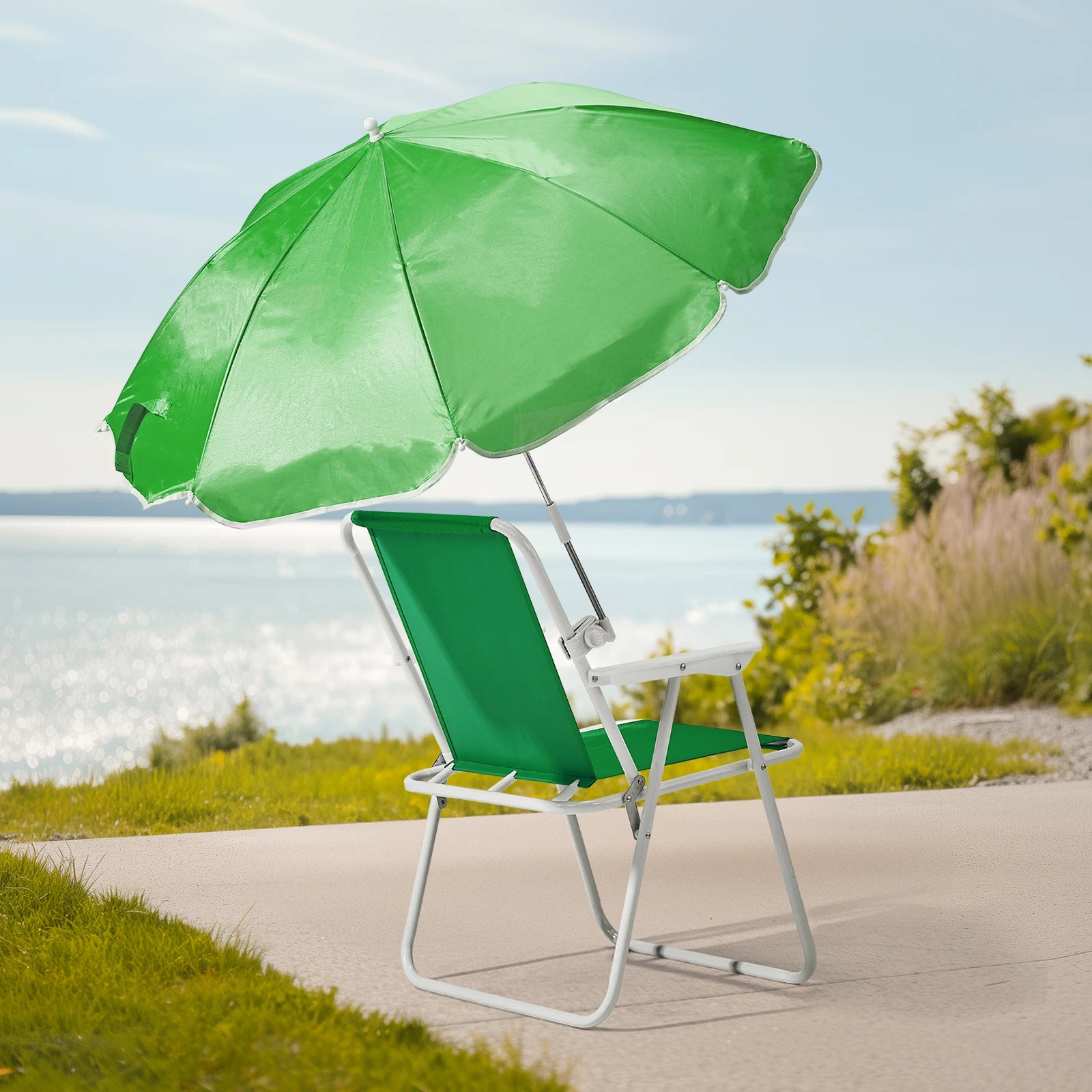 Folding Beach Chair with Umbrella