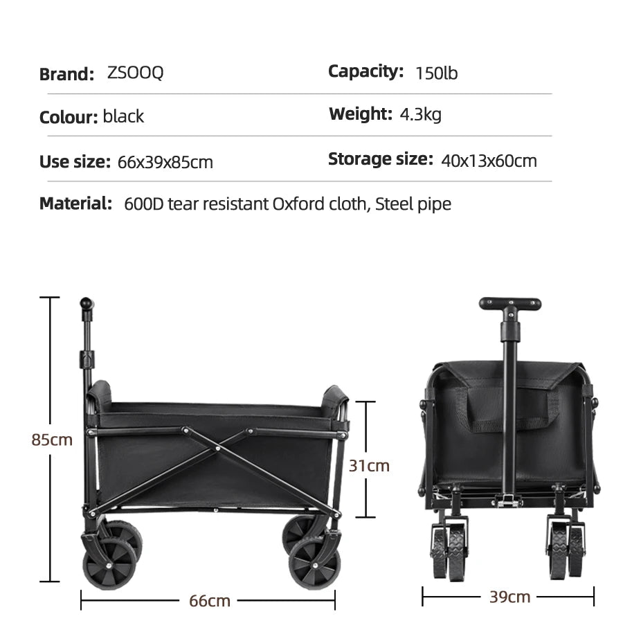 Foldable Portable Picnic Outdoor Camping Cart