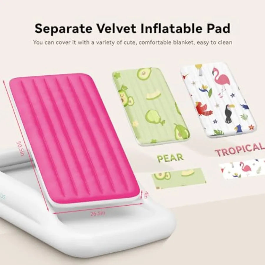 Portable Toddler Travel Bed with Safety Bumpers