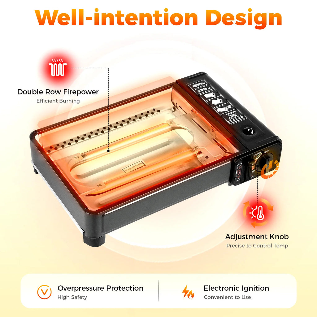 Portable Camping Grill Gas Stove Outdoor Traveling