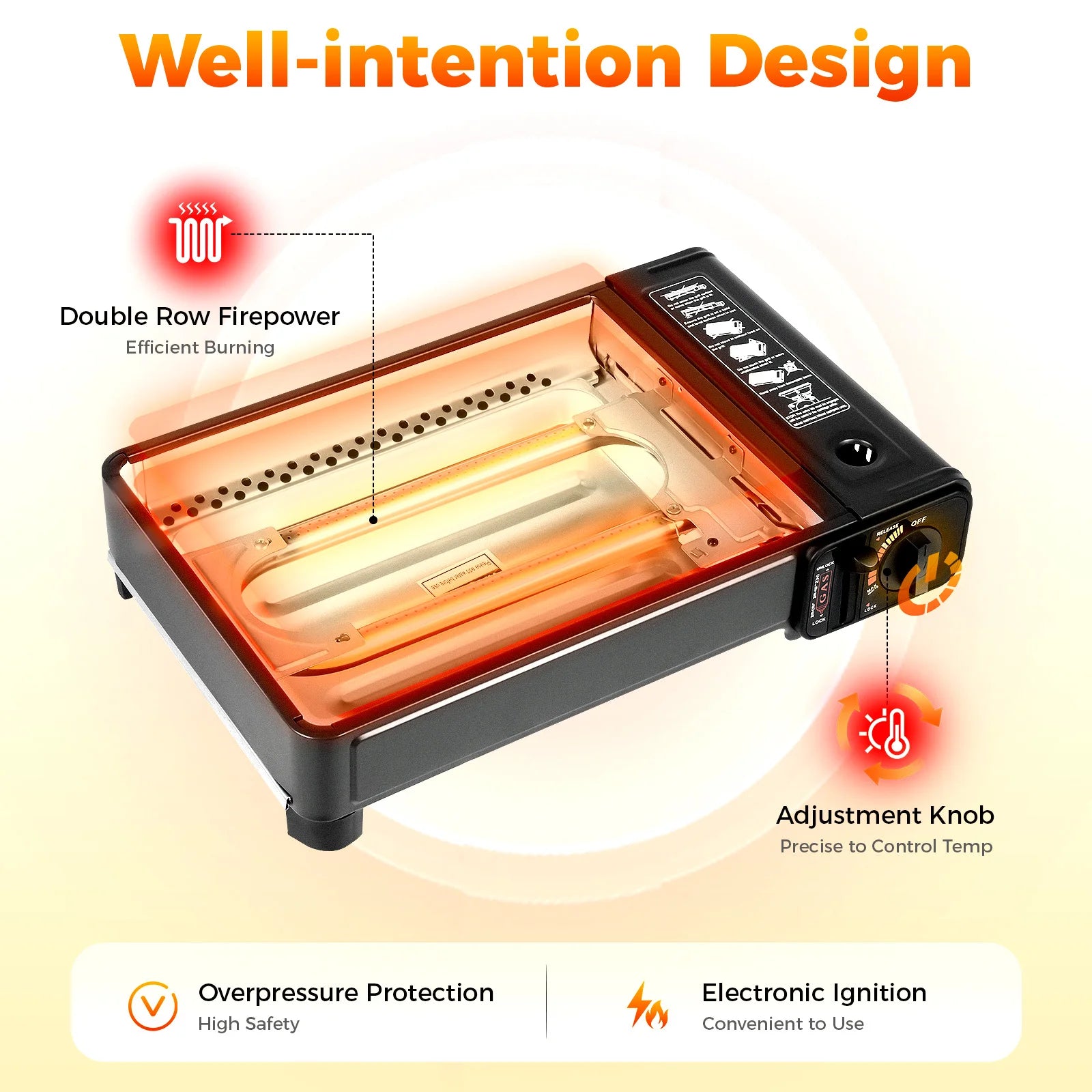 Portable Camping Grill Gas Stove Outdoor Traveling