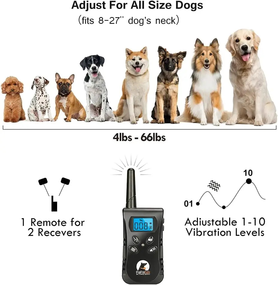 No Shock Dog Training Collar with Remote