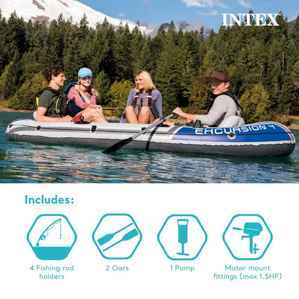 Excursion 5 Person Inflatable Boat Set