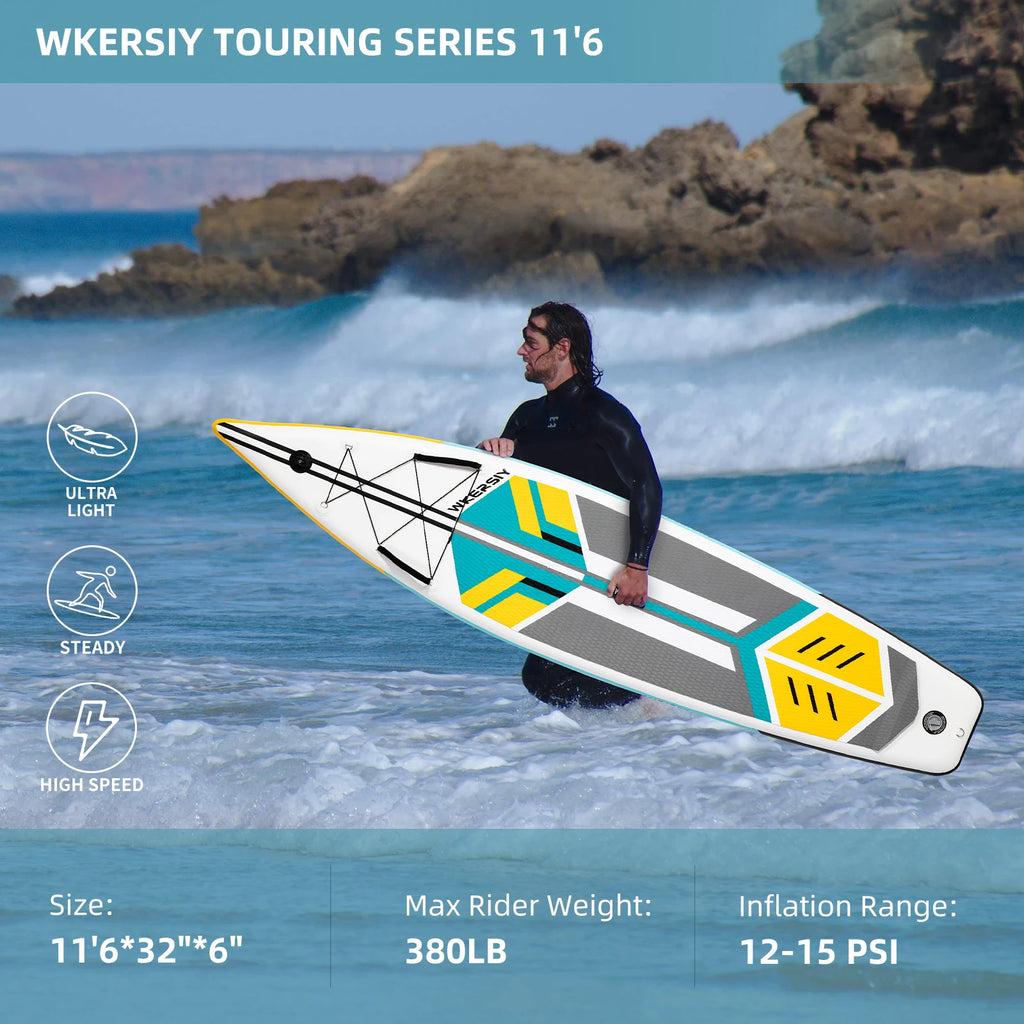 Wkersiy 11'6" Inflatable Paddle Board -