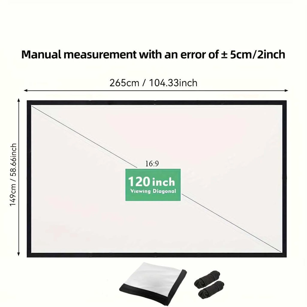 Portable Outdoor Movie Projector with Built-in Wi-Fi