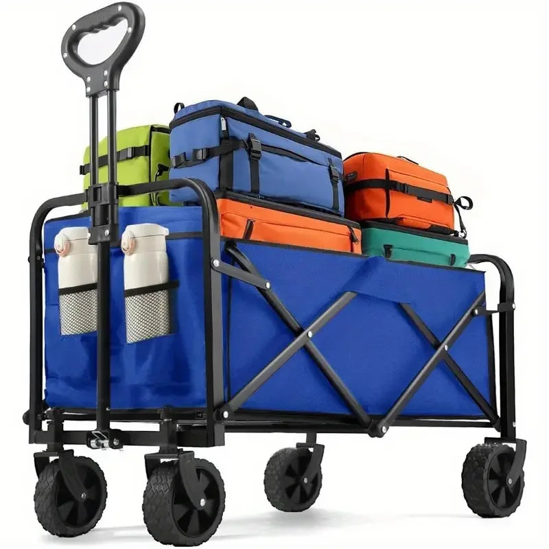 Heavy Duty Wagon Carts Foldable with All-Terrain Wheels