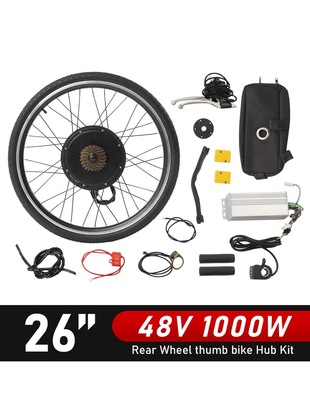 Electric Bike Conversion Kit 48V 1000W Rear Wheel
