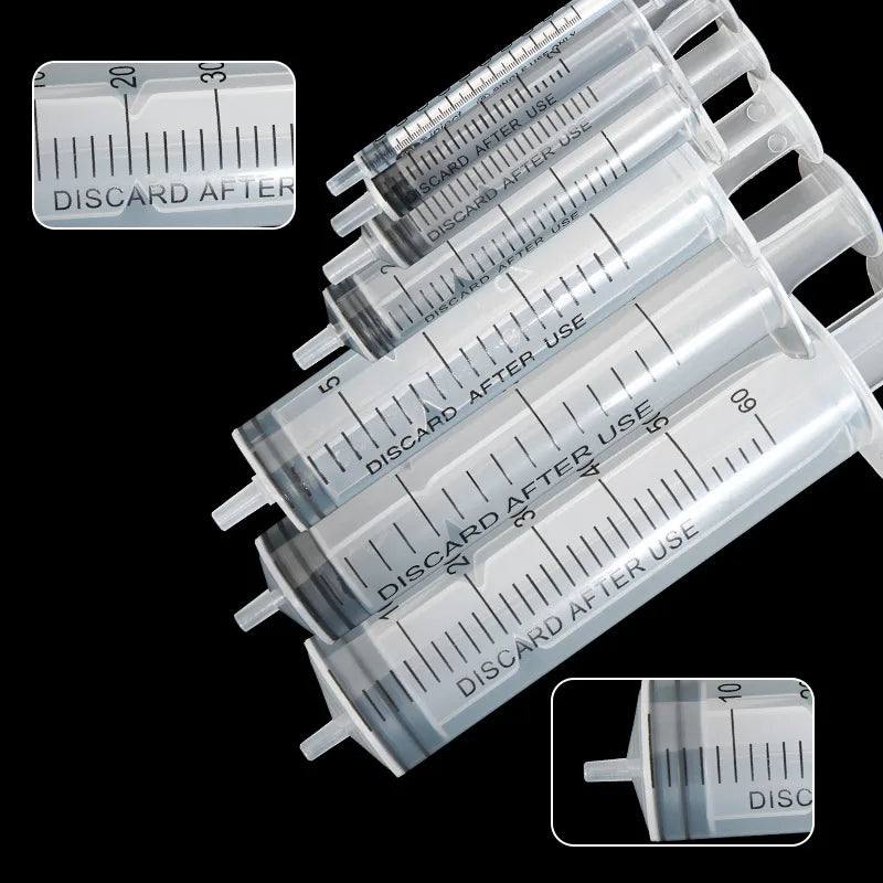 Plastic Needle-Free Disposable Syringes