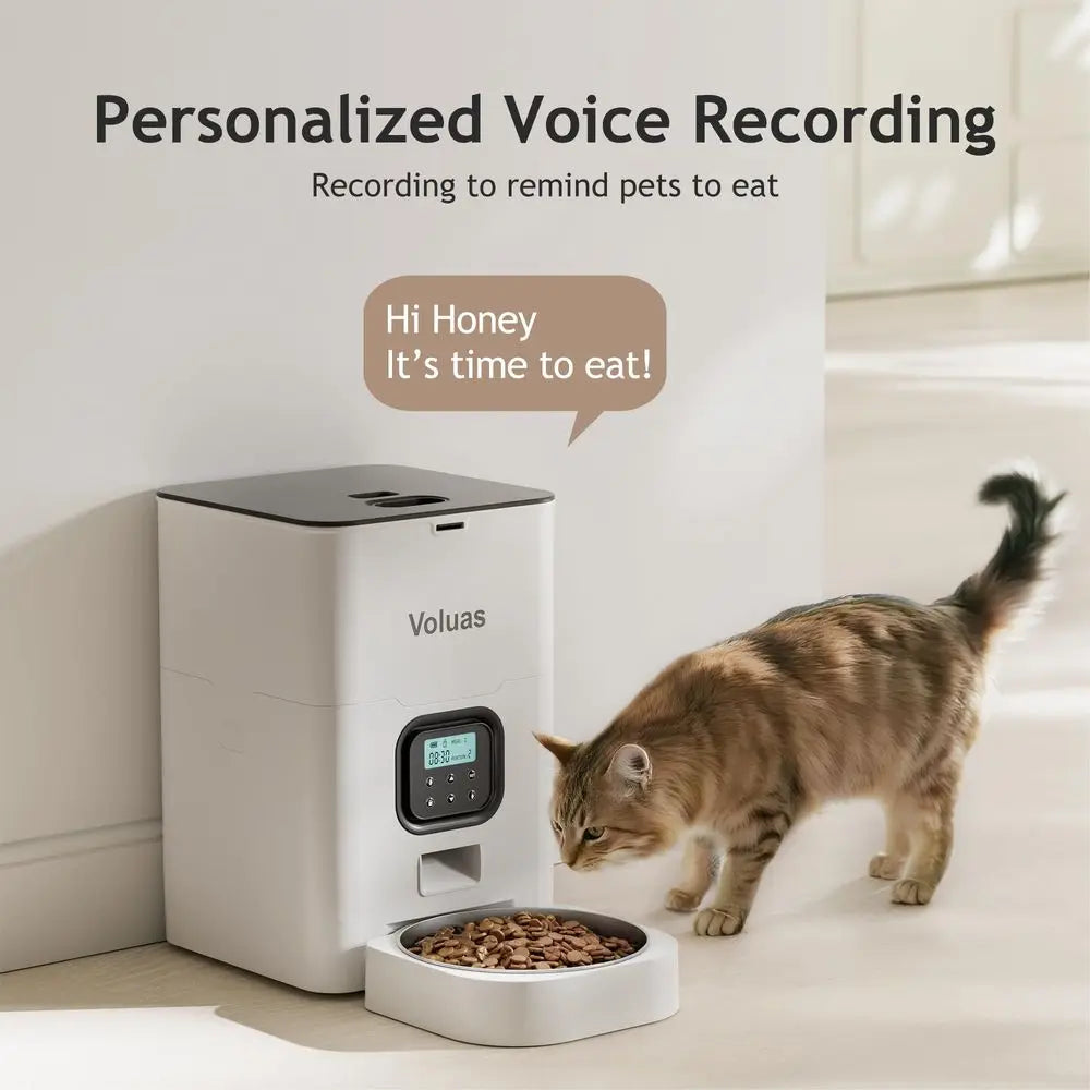 Automatic Cat Feeders Timed Pet Feeder for Cats and Dogs with Dry Food Dispenser