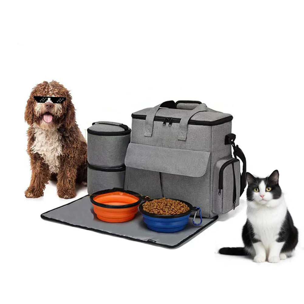 Dog Travel Bag Backpack Pet Accessories Organizer
