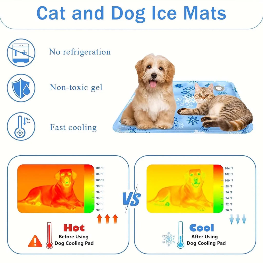 Pet Cooling Mat Dry Ice Cool Pad Water Injection