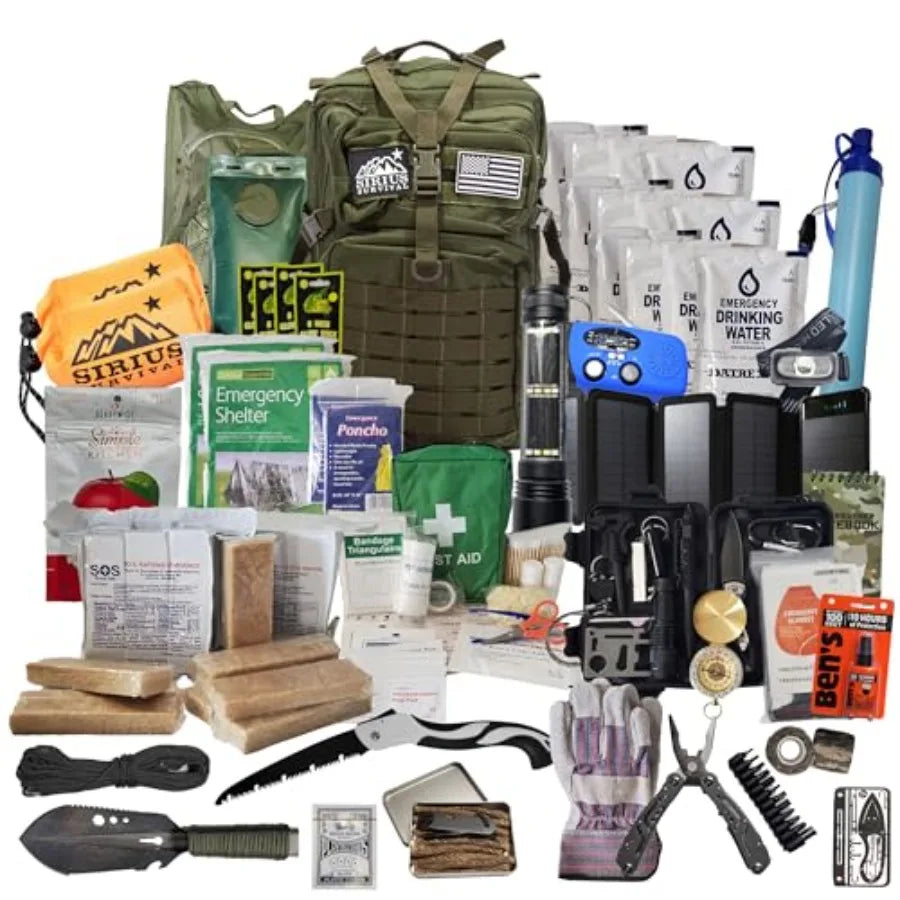 72-Hour Emergency Bug Out Bag with Survival Gear
