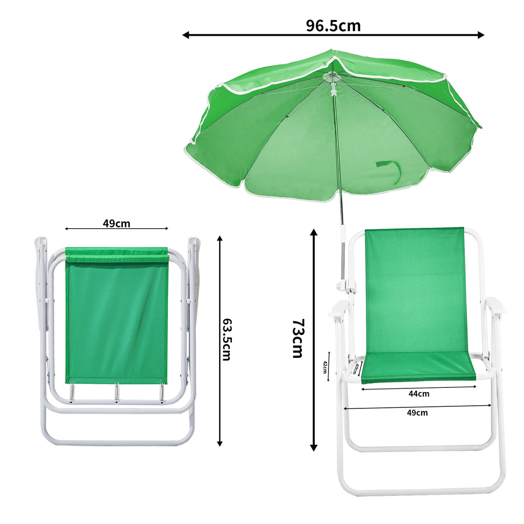 Folding Beach Chair with Umbrella