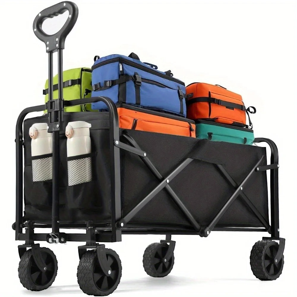 Heavy Duty Wagon Carts Foldable with All-Terrain Wheels