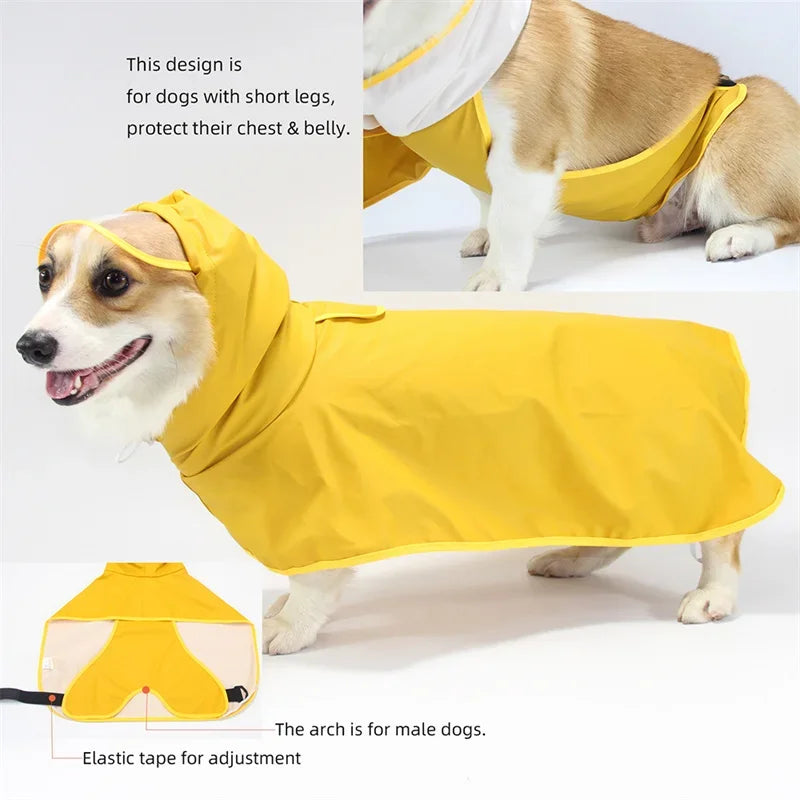 Rainy Season Puppy Dog Raincoat Waterproof Pet Clothes