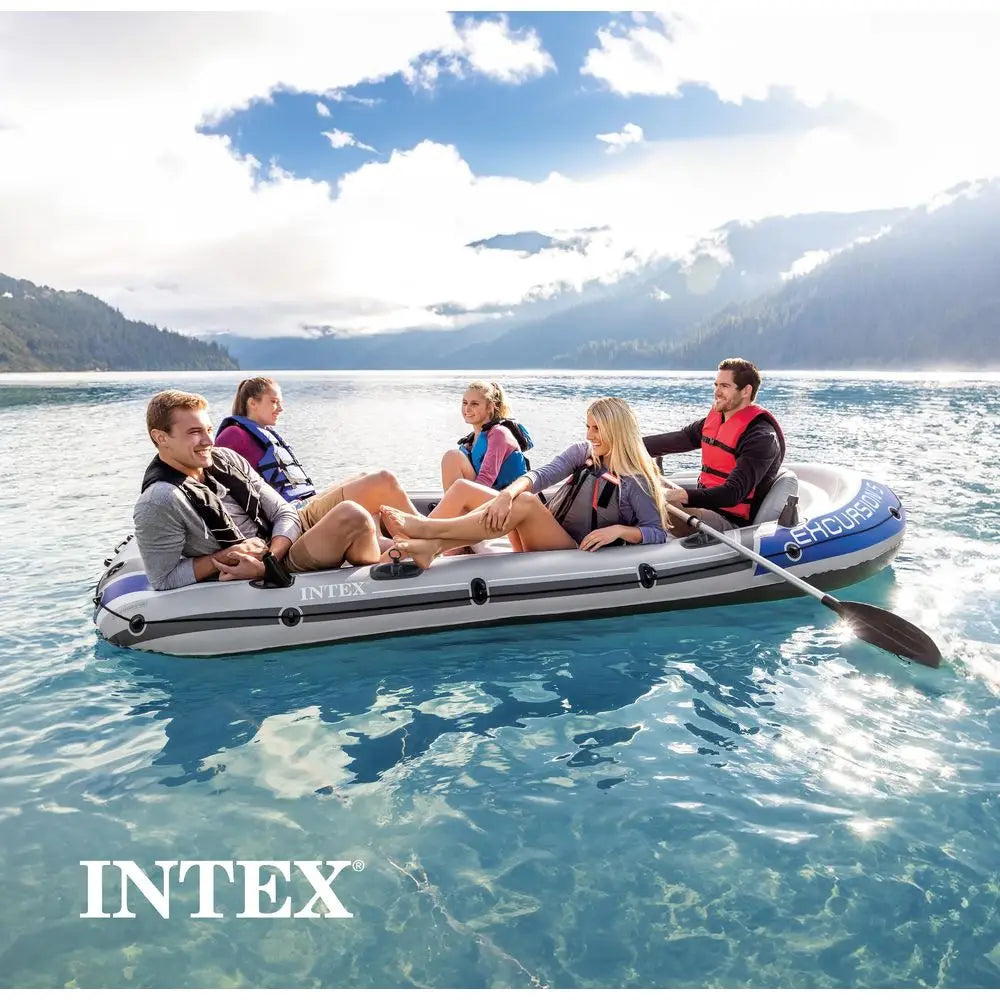 Excursion 5 Person Inflatable Boat Set