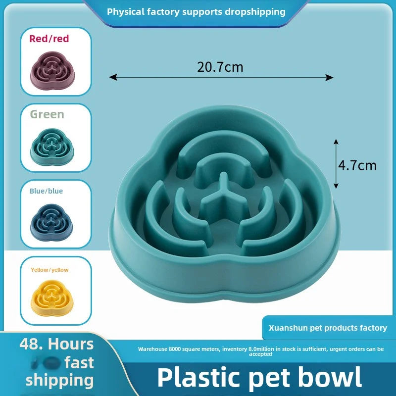 Cloud Shaped Slow Feeder Dog Bowl