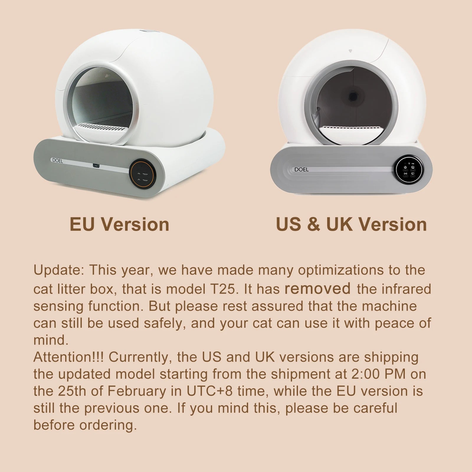 DOEL Self Cleaning Cat Litter Box