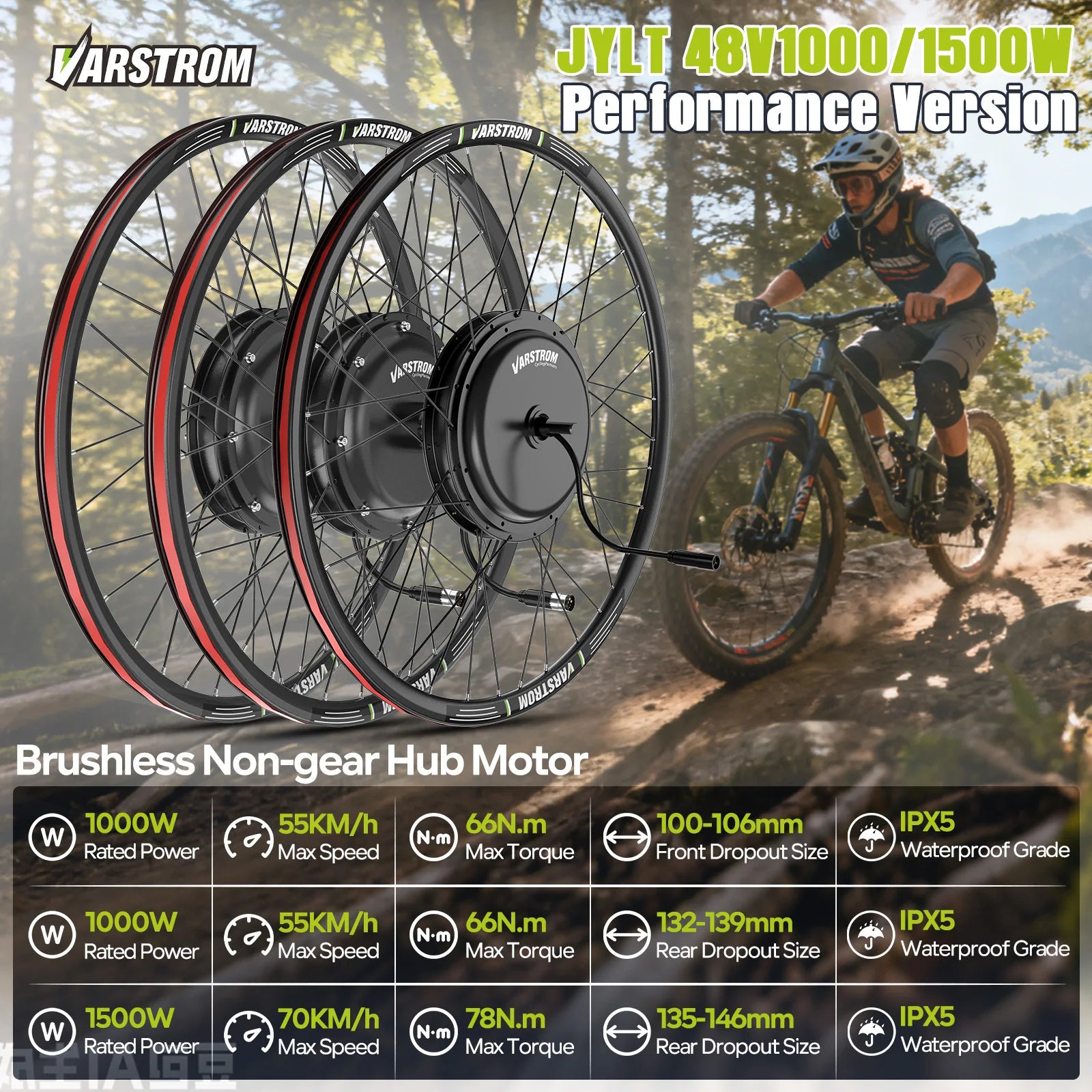 Electric Bicycle Conversion Kit eBike Rear Front Drive Engine