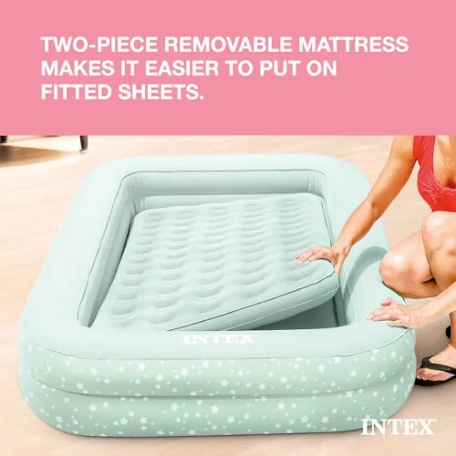 Travel Air Mattress Inflatable Bed Set with Raised Sides