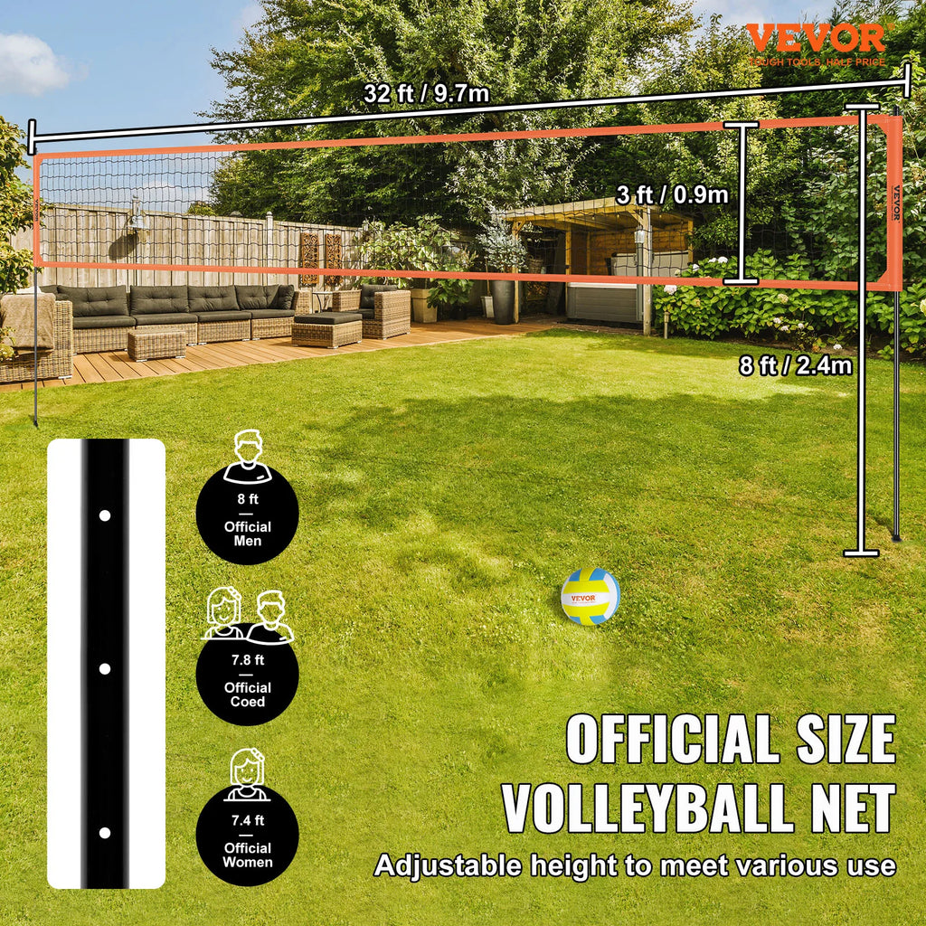Outdoor Volleyball Net System