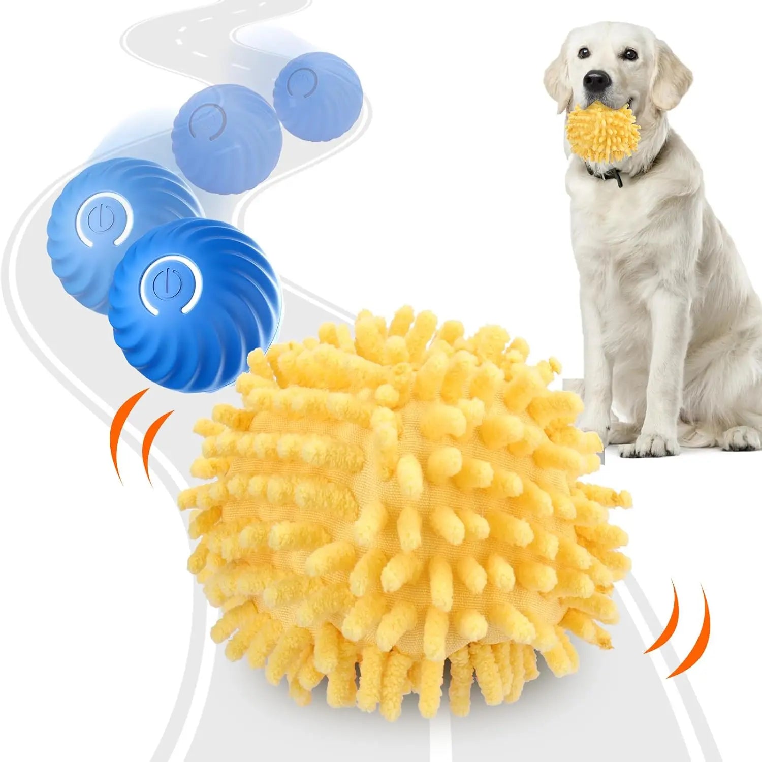 Interactive Dog Toys Moving Ball with Cover