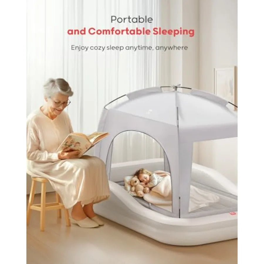 Inflatable Toddler Travel Bed with Tent