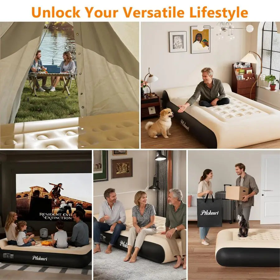 Air Mattress Full with Built in Pump for Camping
