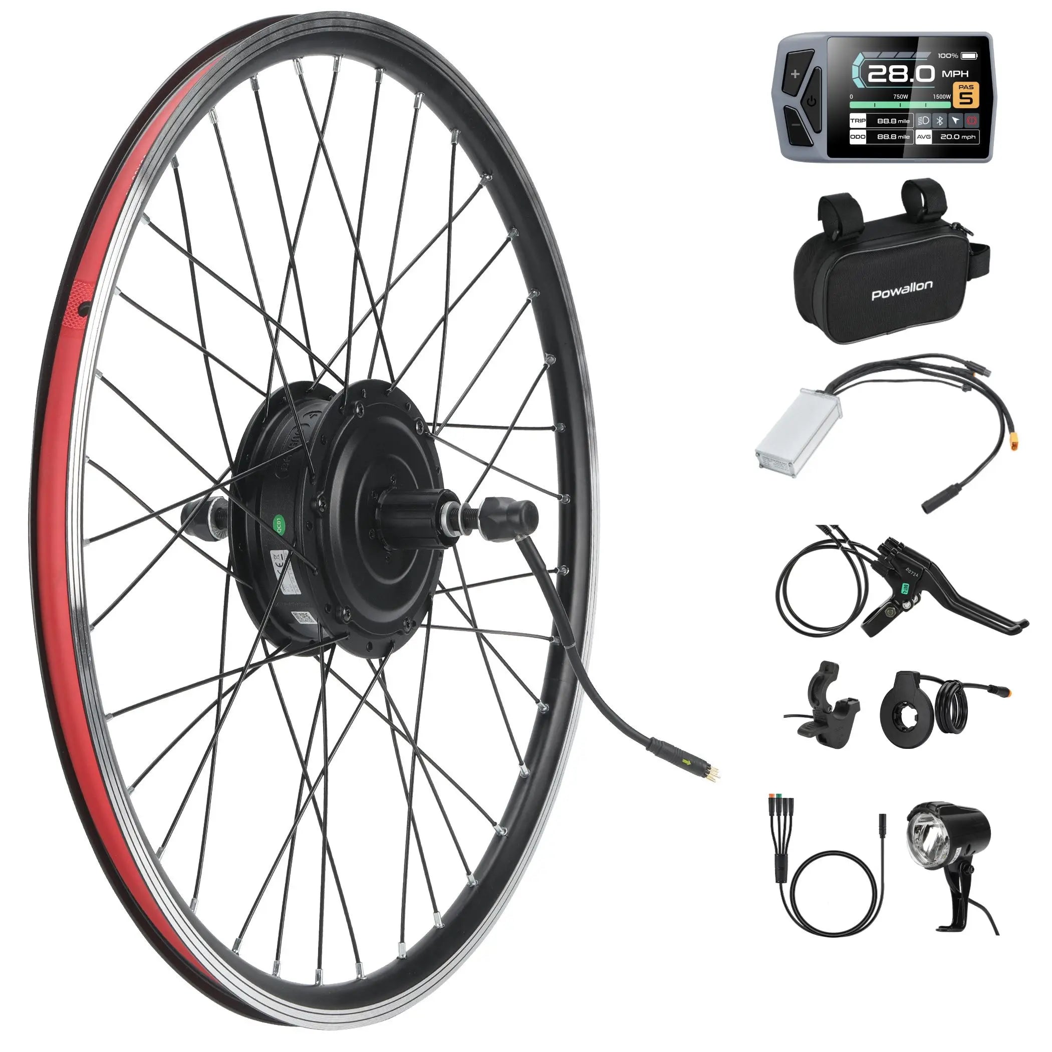 BAFANG Ebike Conversion Kit,G020 48V 500W Rear Hub Motor