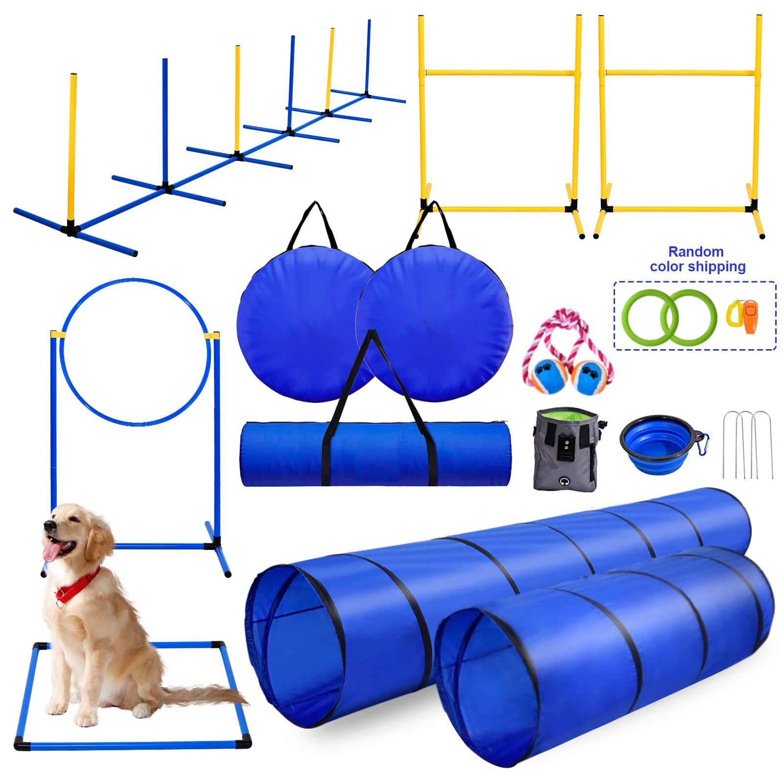 Dog Agility Course Backyard Set
