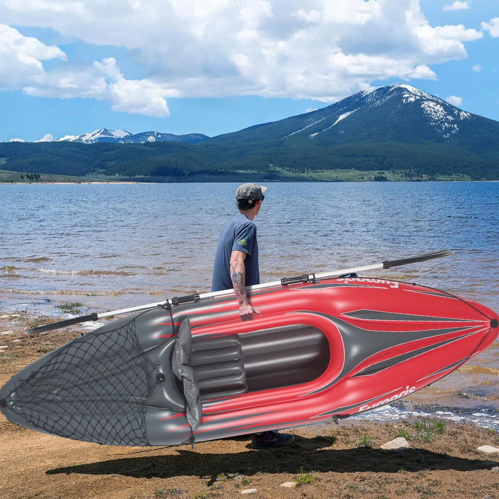 Inflatable Kayak Fishing Boat 1 Person Adult