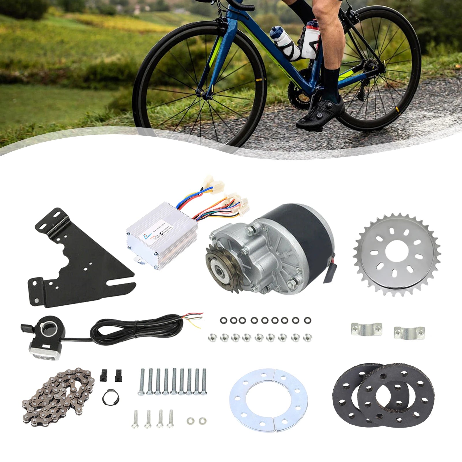 Left Side Drive Motor Kit Mountain Bike Conversion