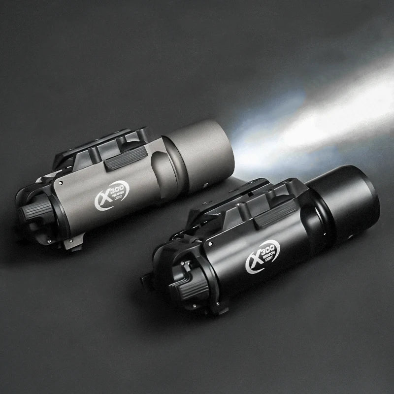 Fit 20mm Rail Airsoft Hanging Hunting Flashlight