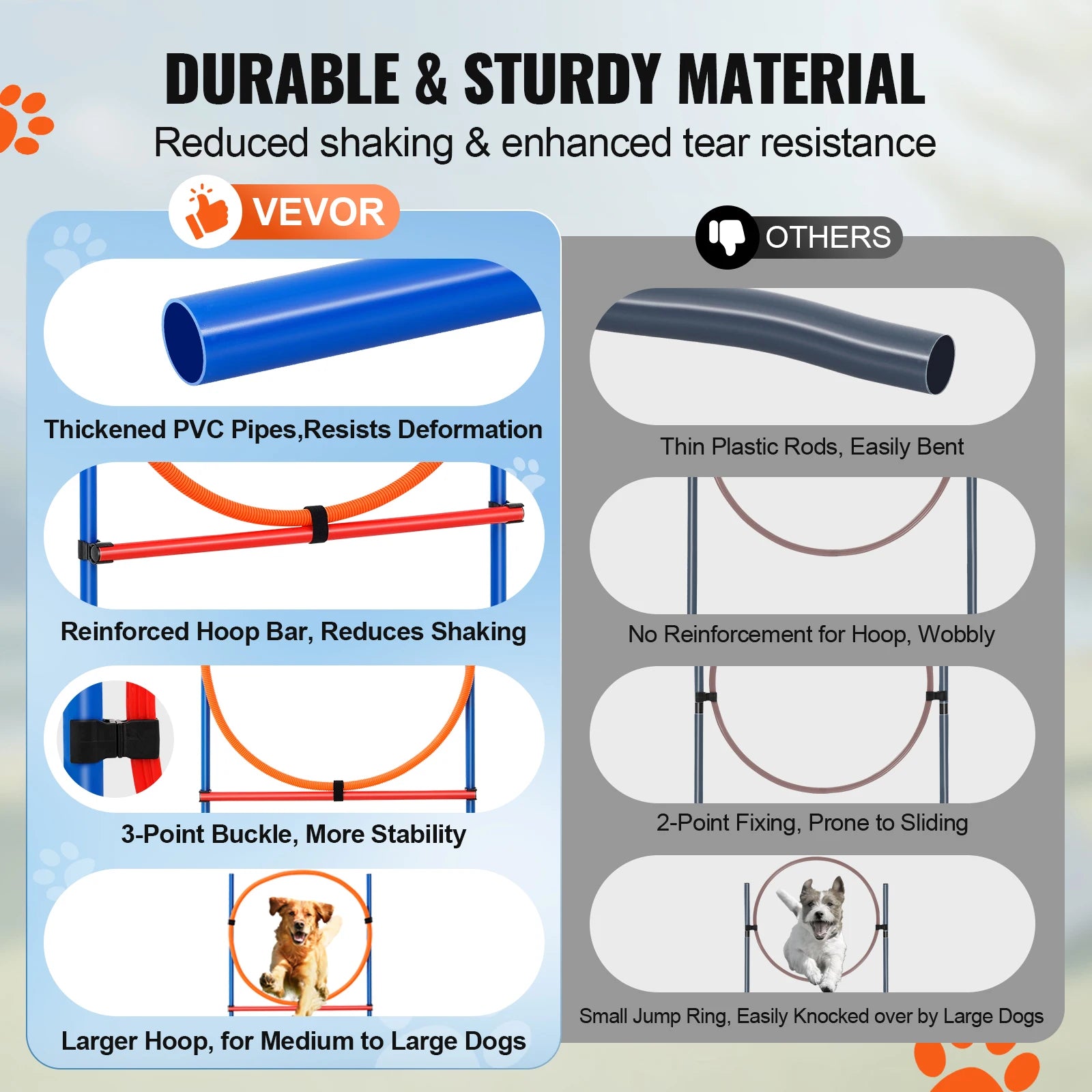 Dog Agility Training Equipment 4 PCS Set