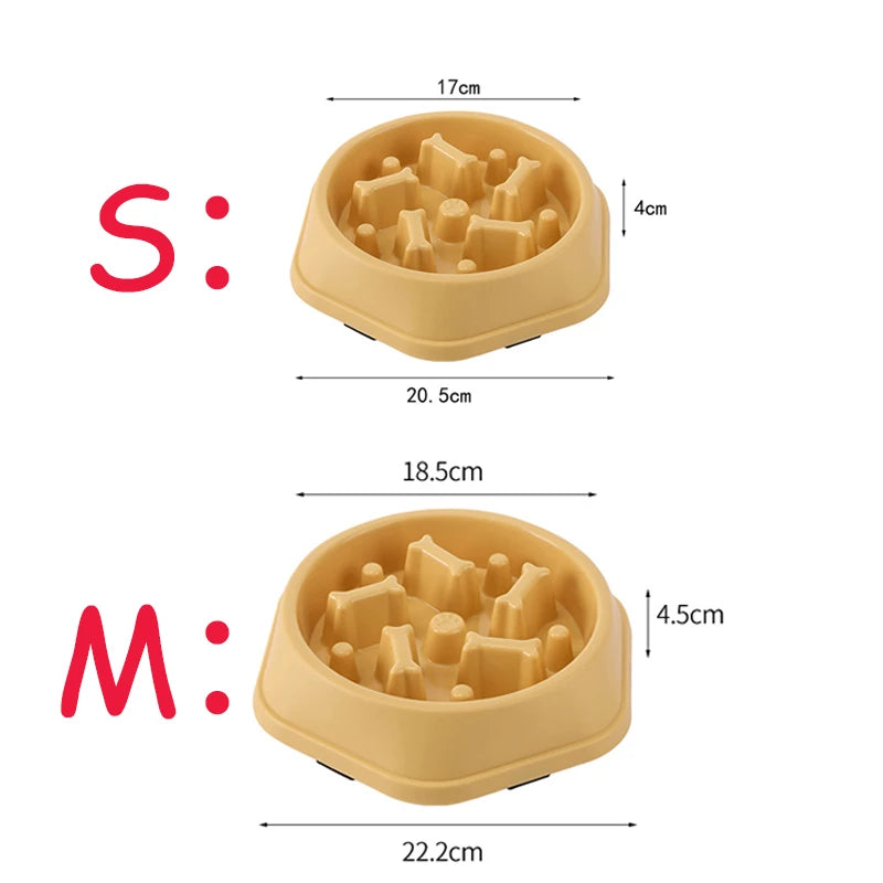 Slow Feeder Dog Cat Bowl
