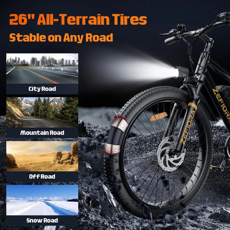 Mountain Electric Bicycle Outdoor Sports Fat Tire Motorcycle