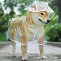 Clear Waterproof Dog Raincoat Small Medium Size