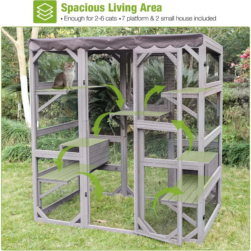 Catio Outdoor Cat Enclosure Large Walk in Window
